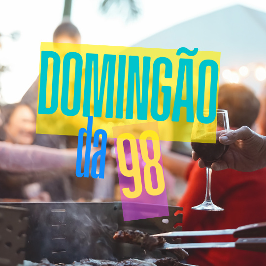 Banner programa domingão da 98